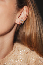 White Swarovski Clip