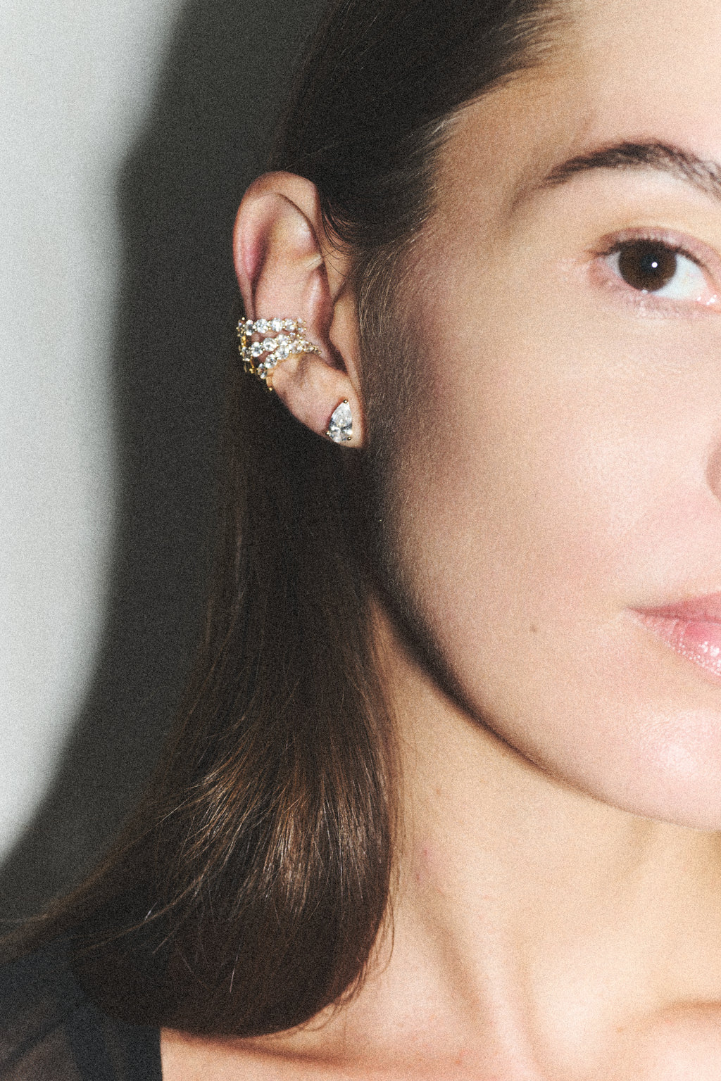 Diamond Tear stud