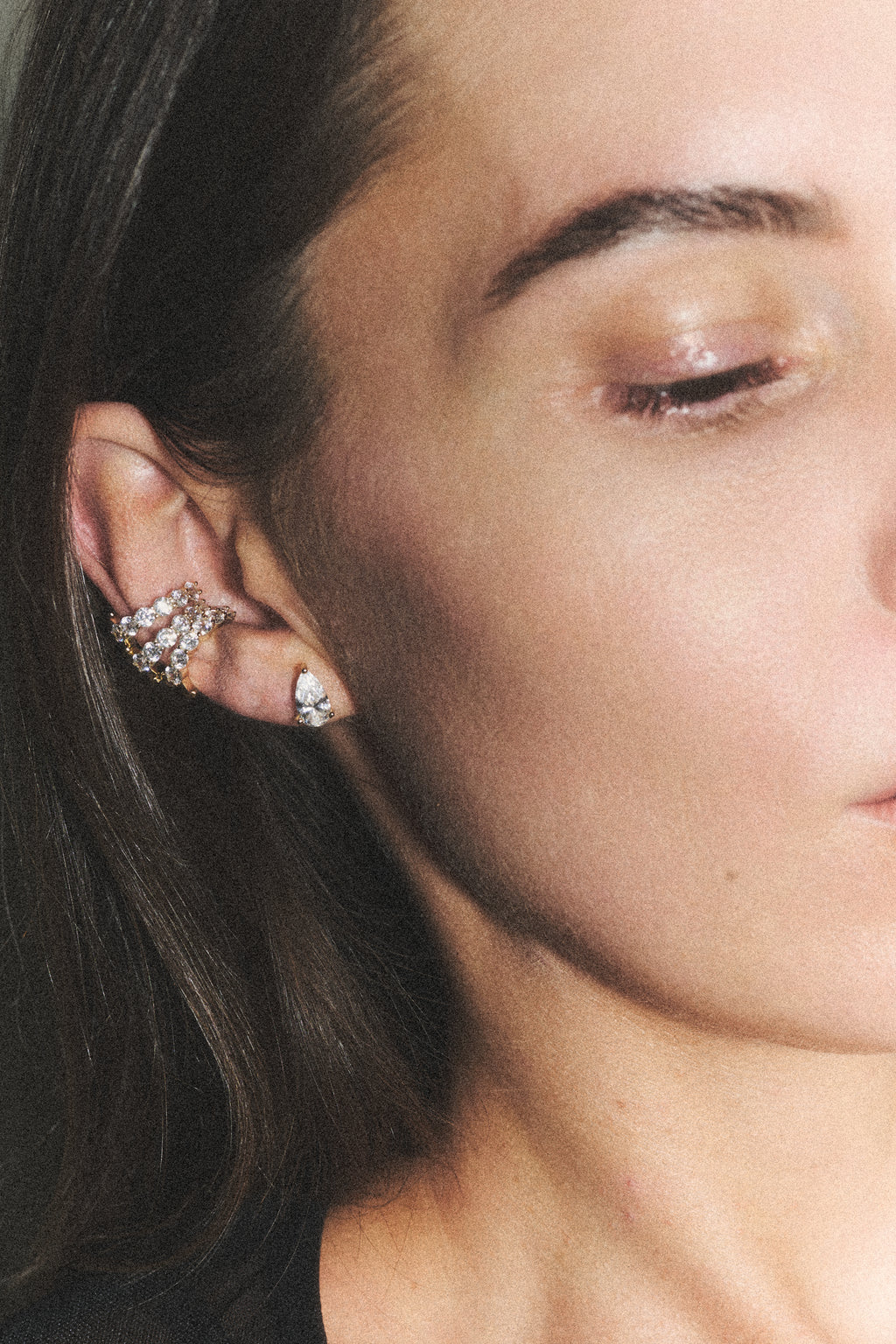 Diamond Tear stud