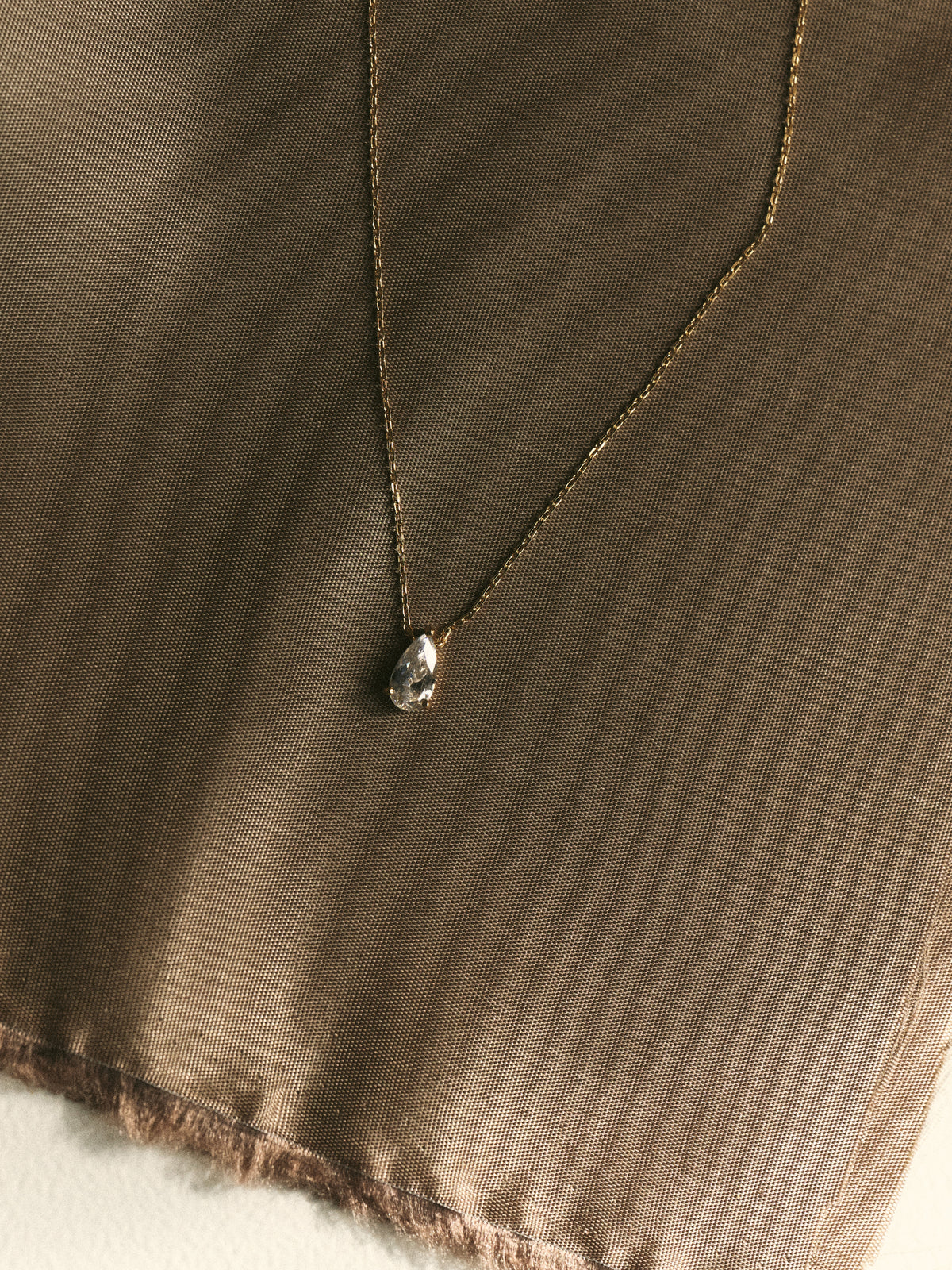 Diamond Tear necklace