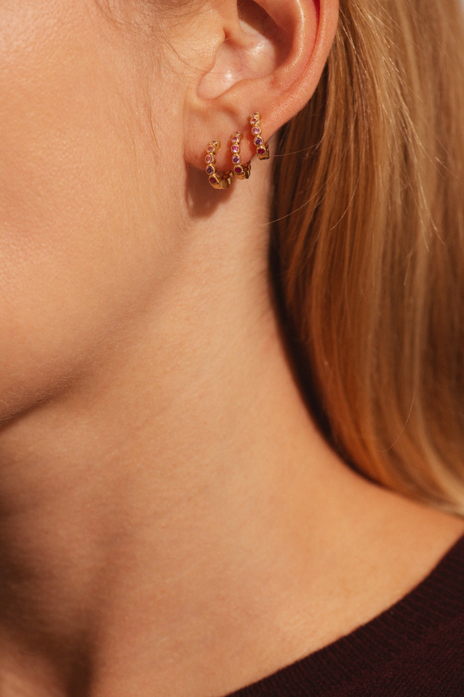 Multi Pink Swarovski Clip