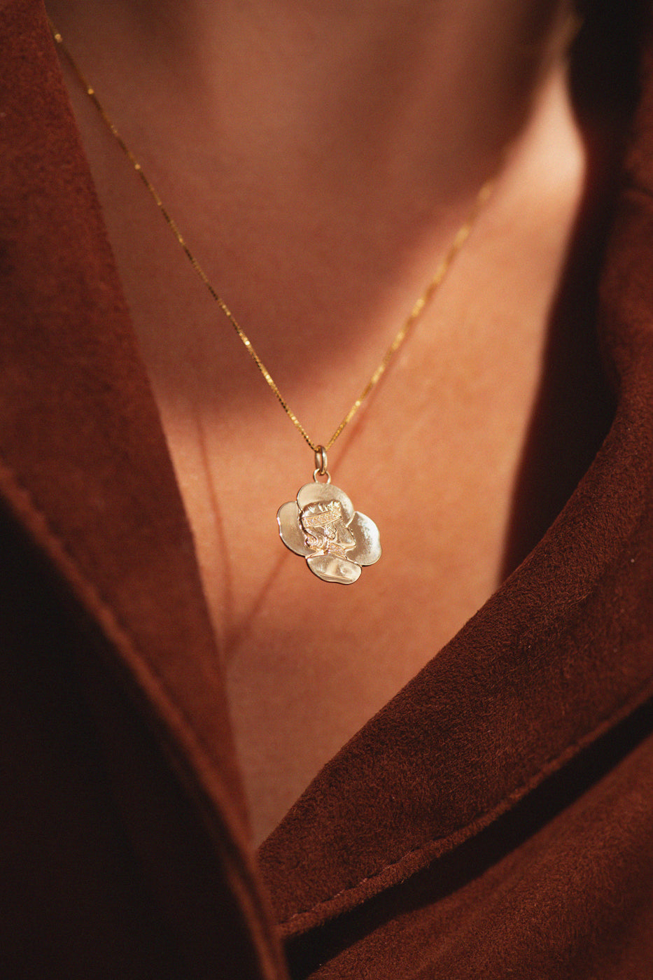 Solid Dahlia Pendant