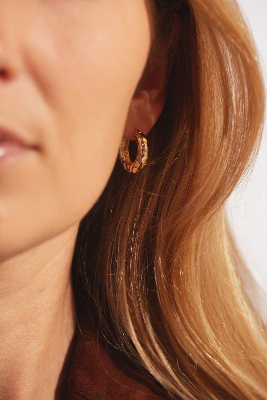 Solid Sienna Hoops