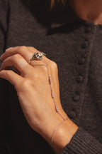 Luxe Jazzy Silver Handbracelet