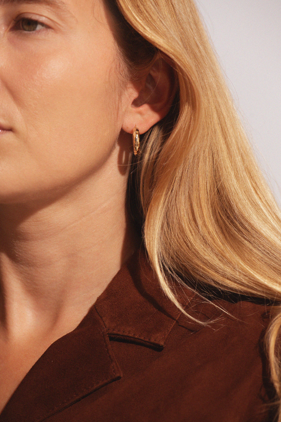 Solid Sienna Hoops