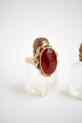 Vintage Garnet Big Flower