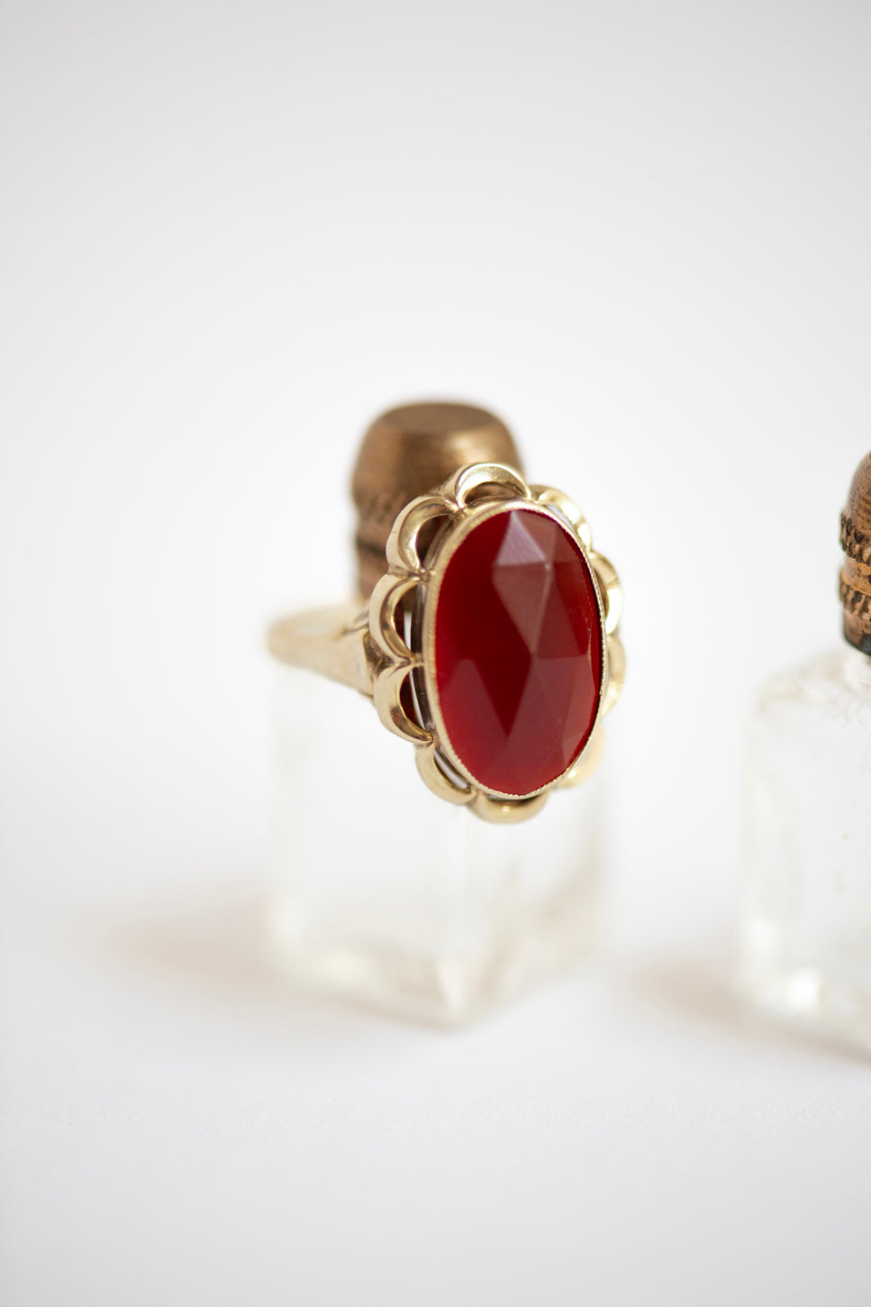 Vintage Garnet Big Flower