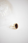 Vintage Garnet Sunflower