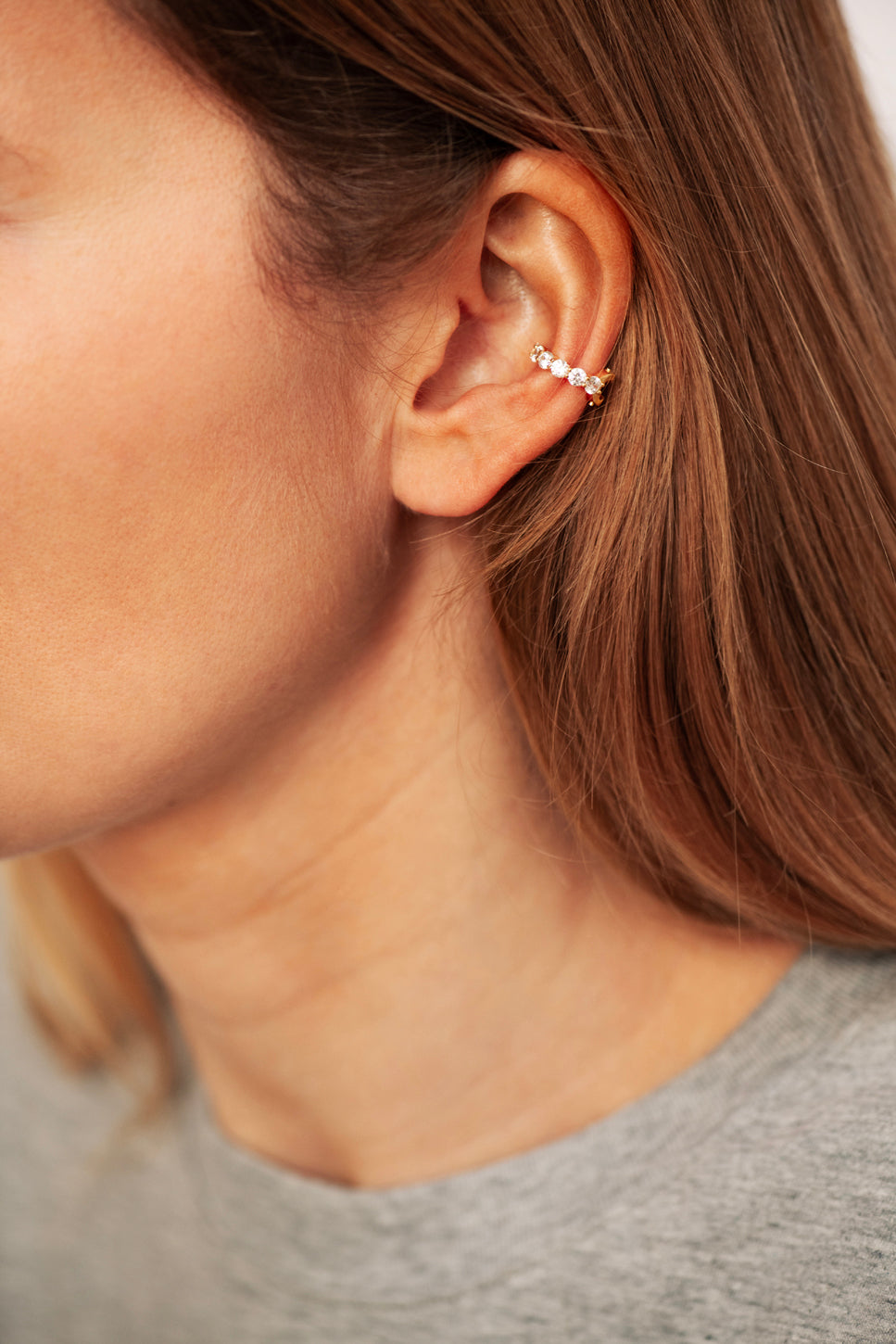 Strass Earcuff Gold