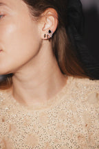 Black Swarovski Clip