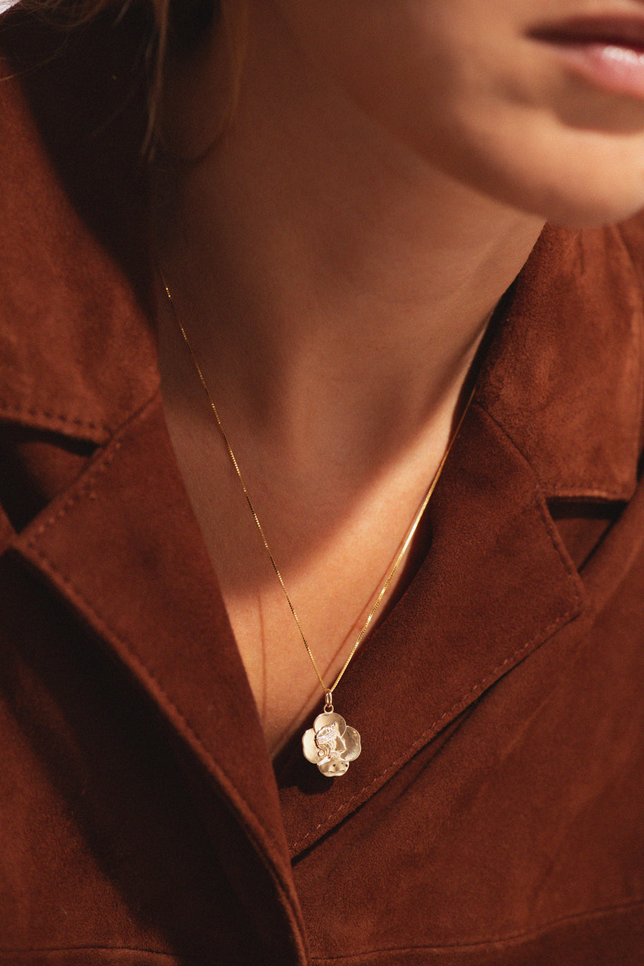 Solid Dahlia Pendant