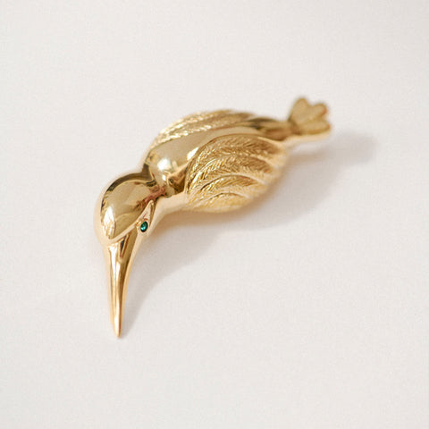 Vintage Kingfisher Pin