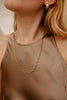 Curb necklace long