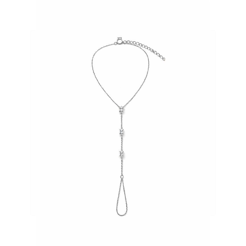Luxe Jazzy Silver Handbracelet