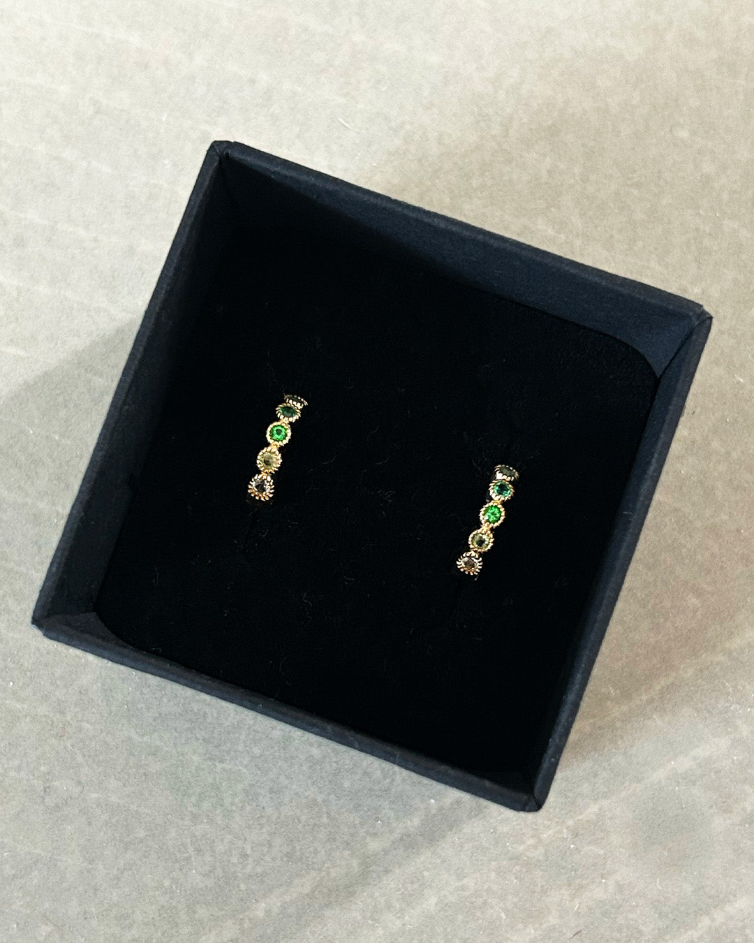Multi Green Swarovski Clip