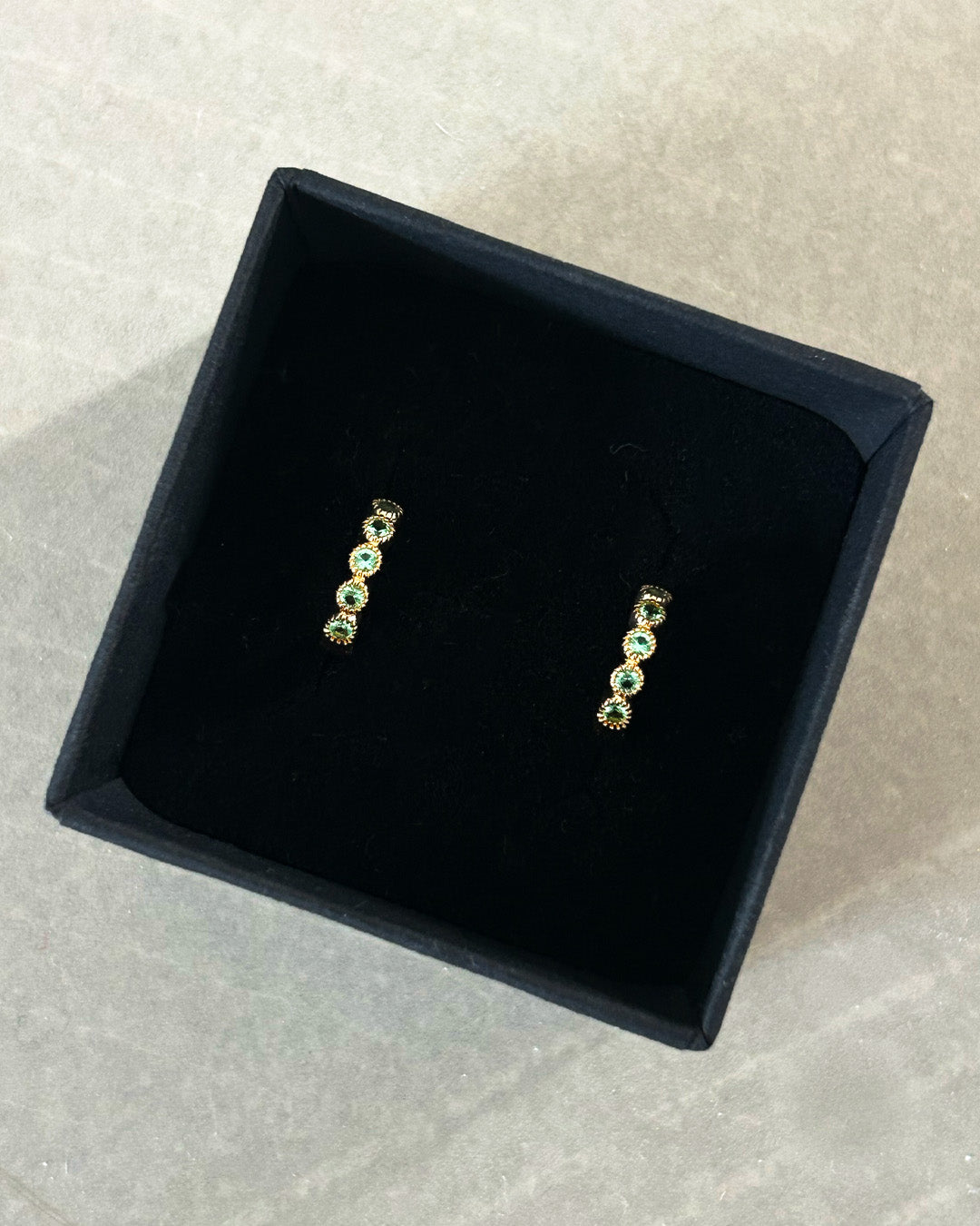 Olive Green Swarovski Clip