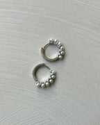 Perla Silver hoops