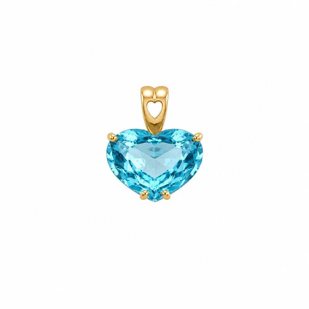 Vintage Topaz Heart