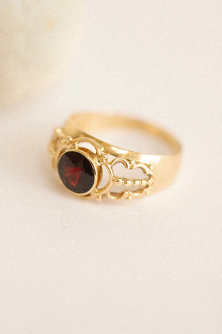 Vintage Filigree Garnet