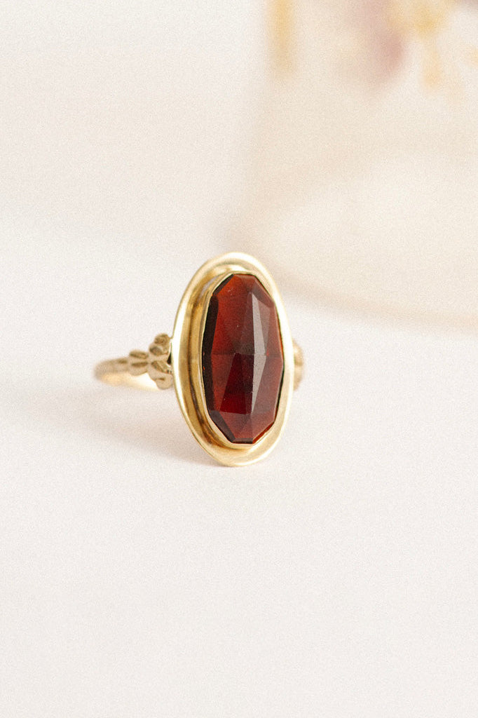 Vintage Oval Garnet