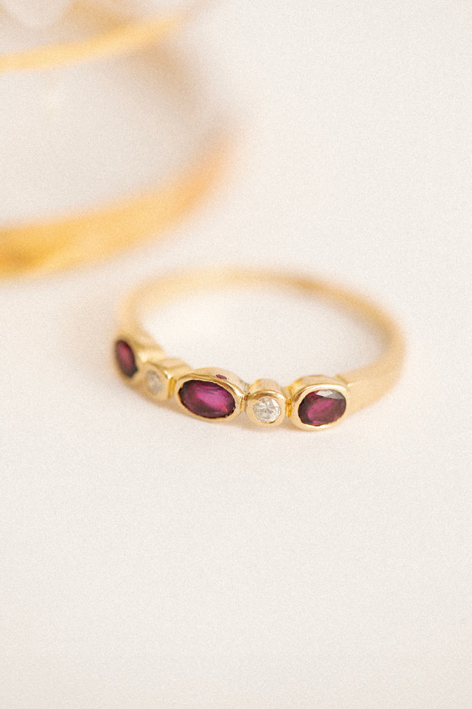 Vintage Ruby Diamond