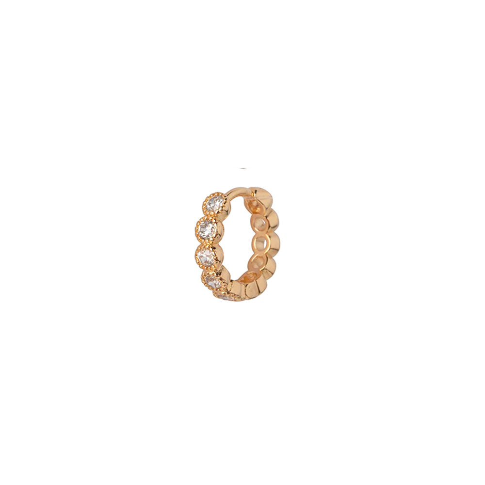 White Swarovski Clip