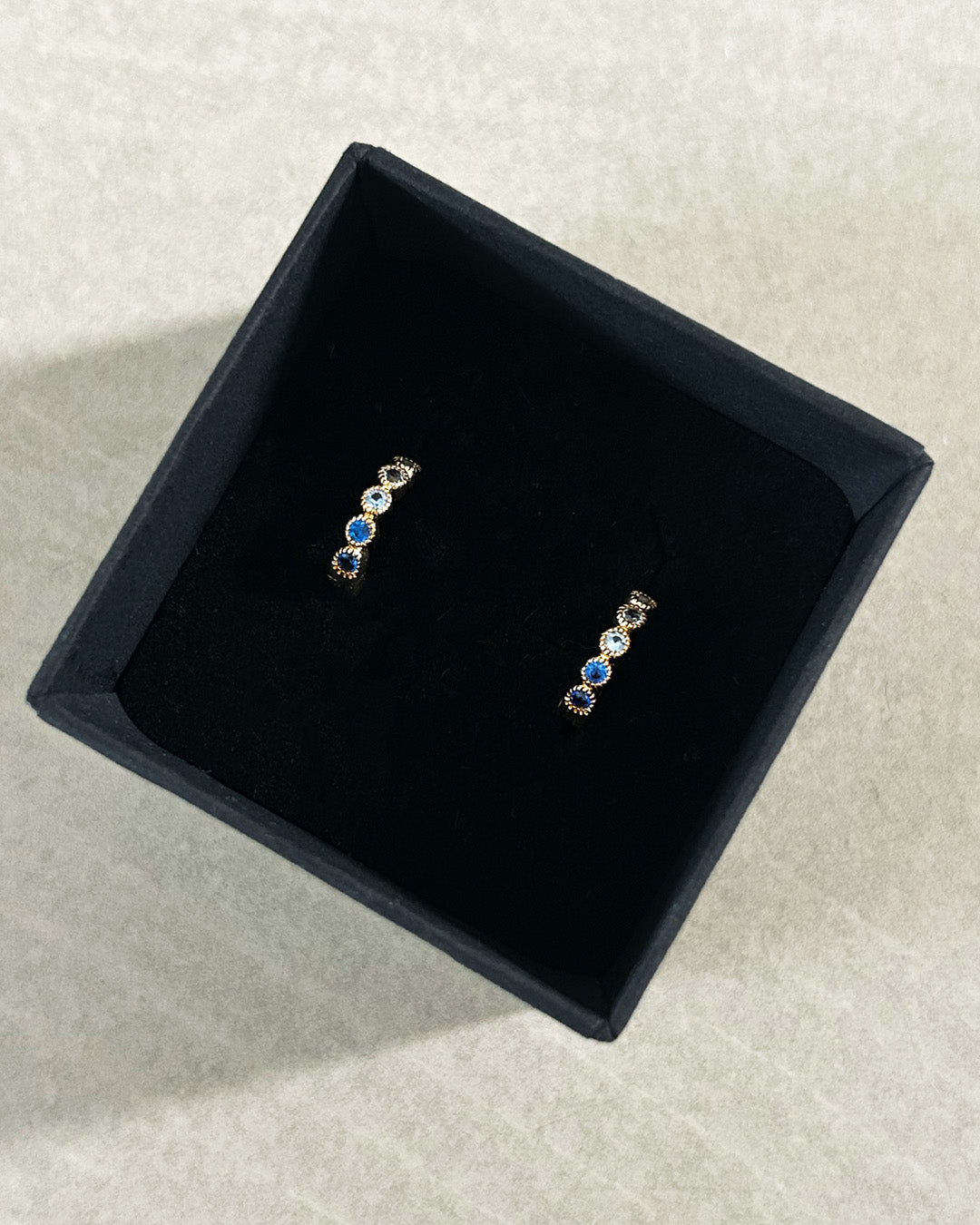Multi Blue Swarovski Clip