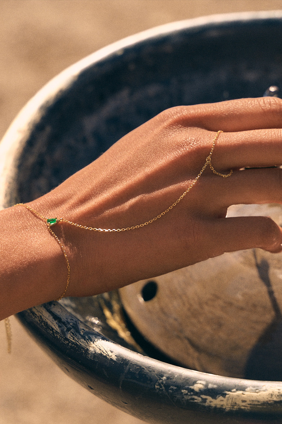 Luxe Single Green Handbracelet