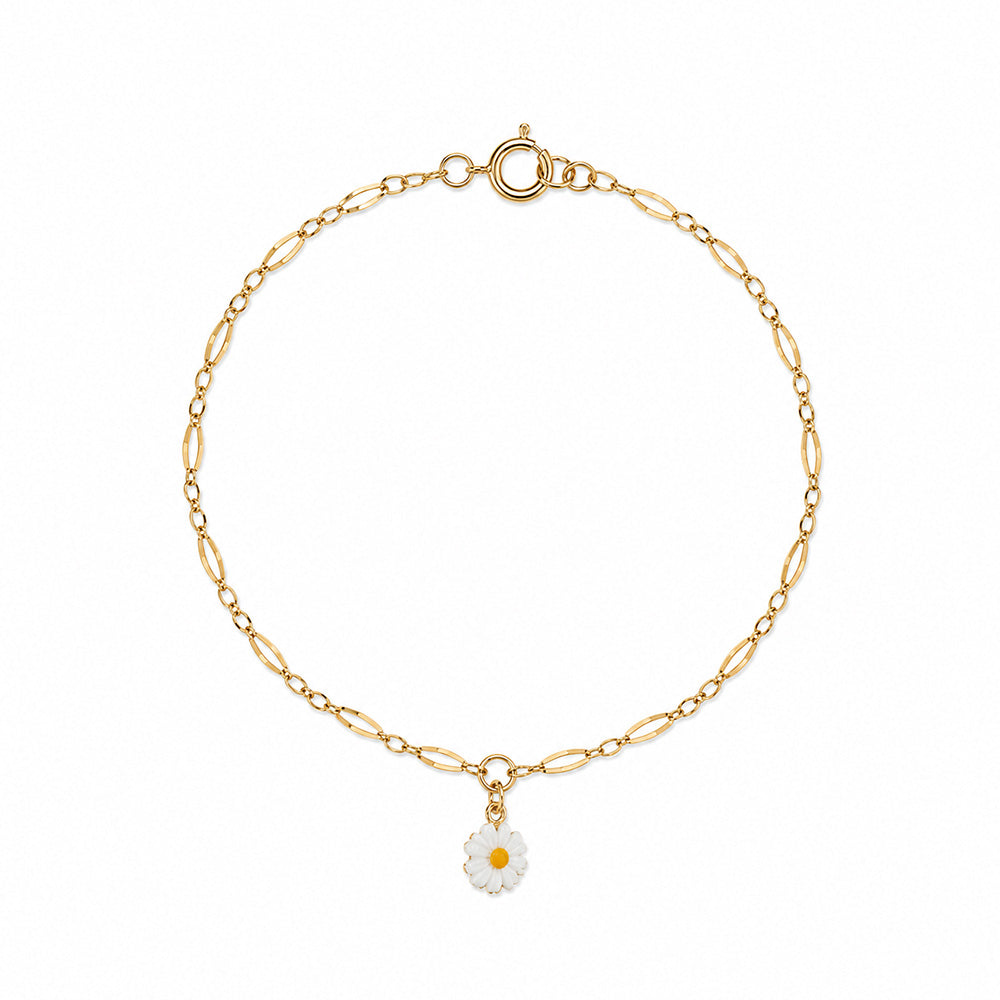 Daisy Flower Ankle Bracelet