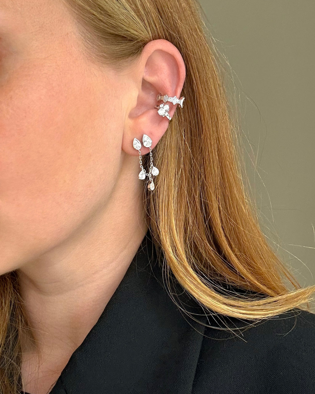 Triple Earcuff Silver