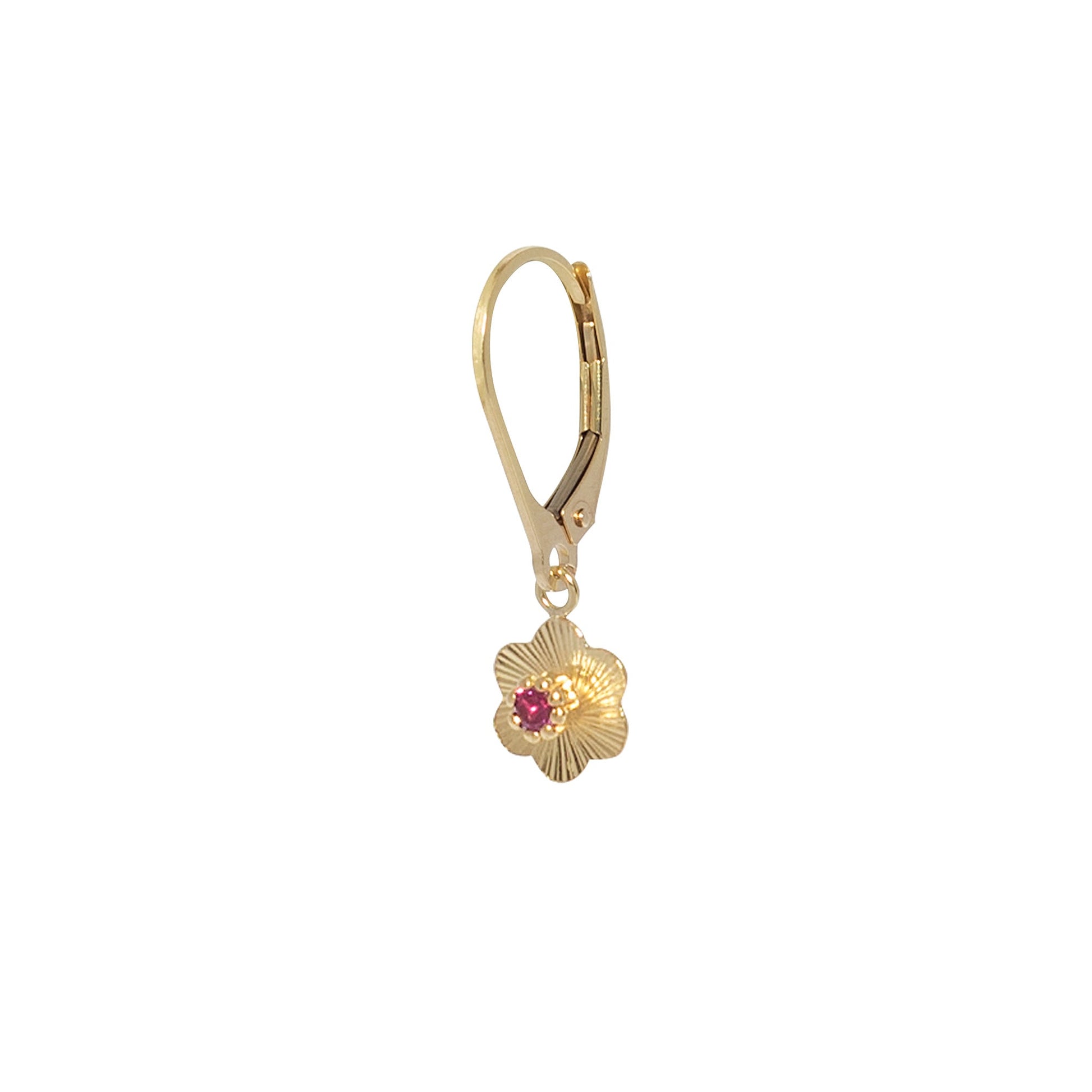 Solid gold Ruby Rose