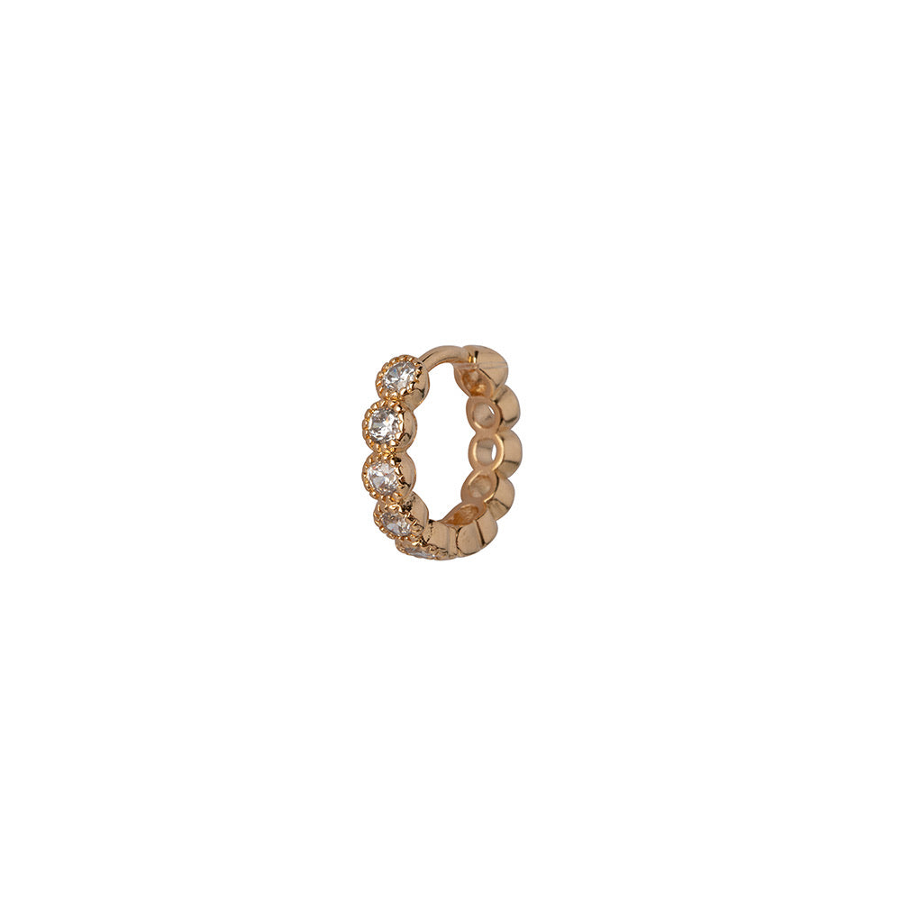 White Swarovski Clip