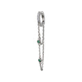 Strass Silver Circle green