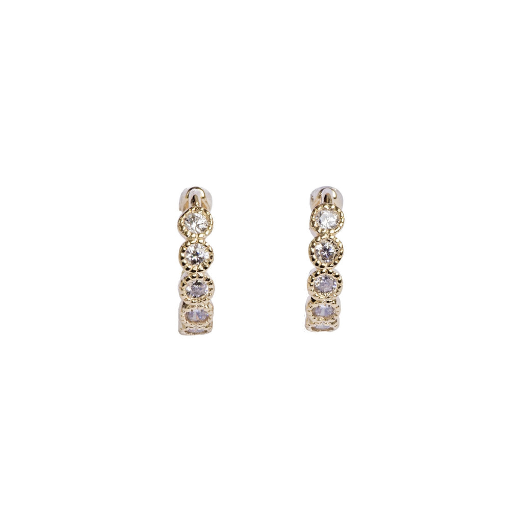 White Swarovski Clip