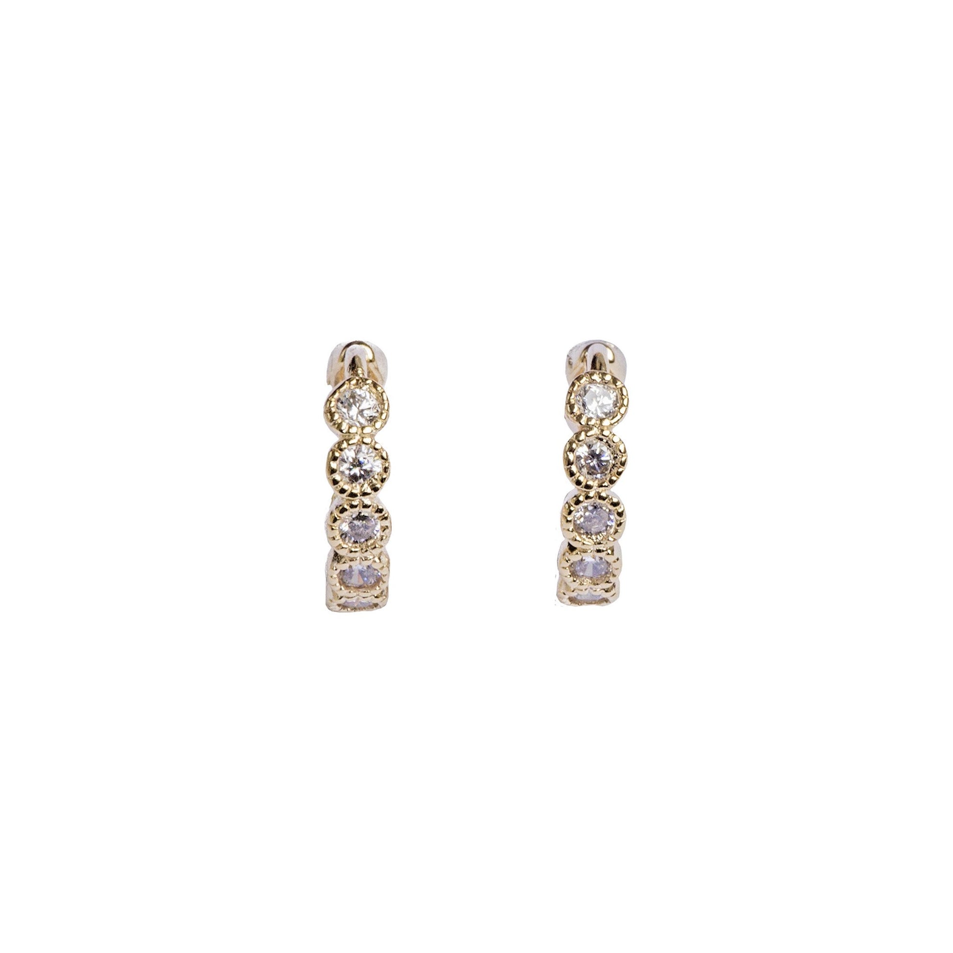 White Swarovski Clip