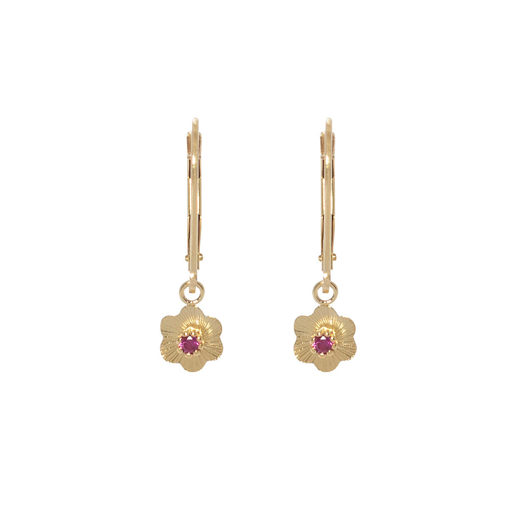 Solid gold Ruby Rose