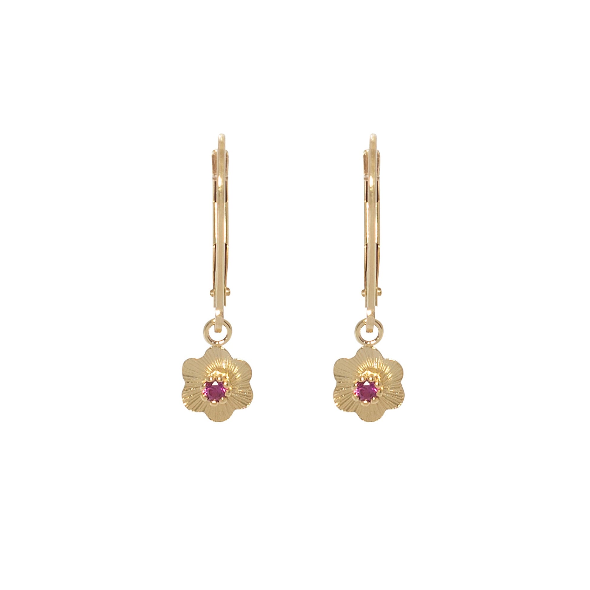 Solid gold Ruby Rose