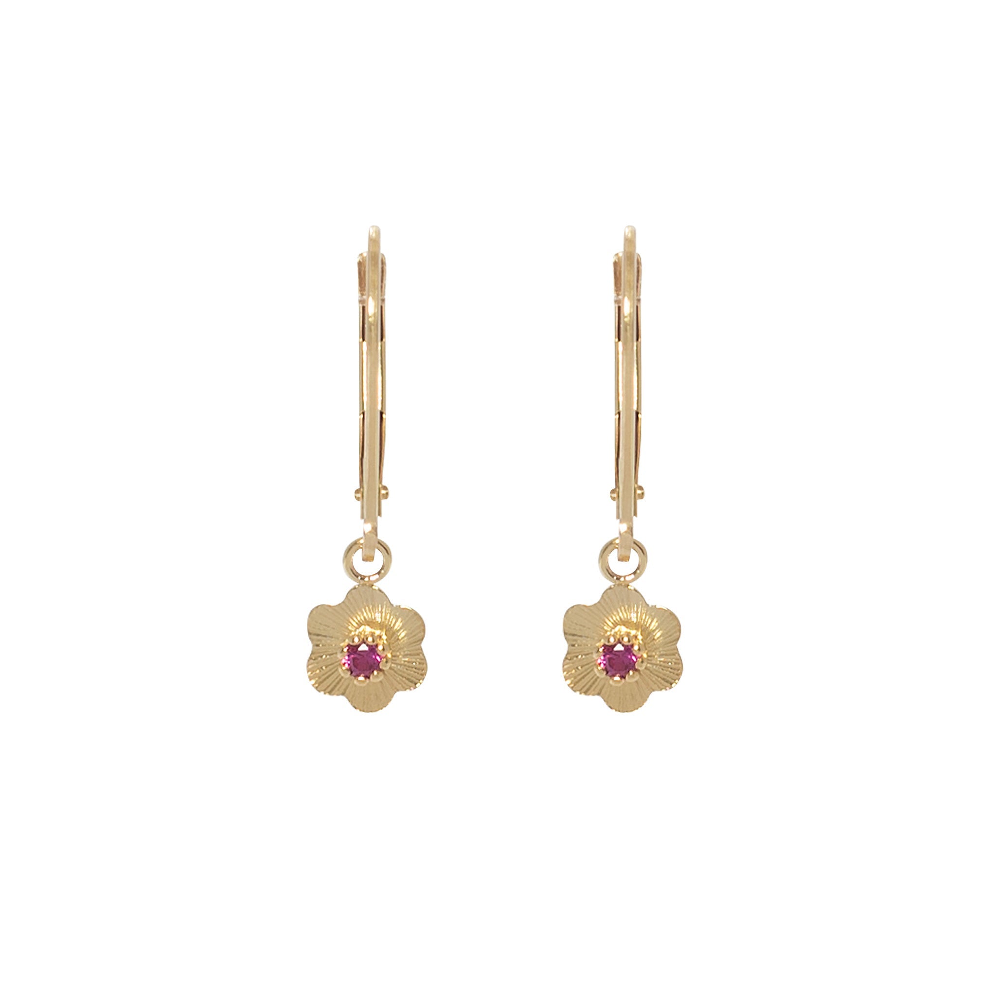 Solid gold Ruby Rose