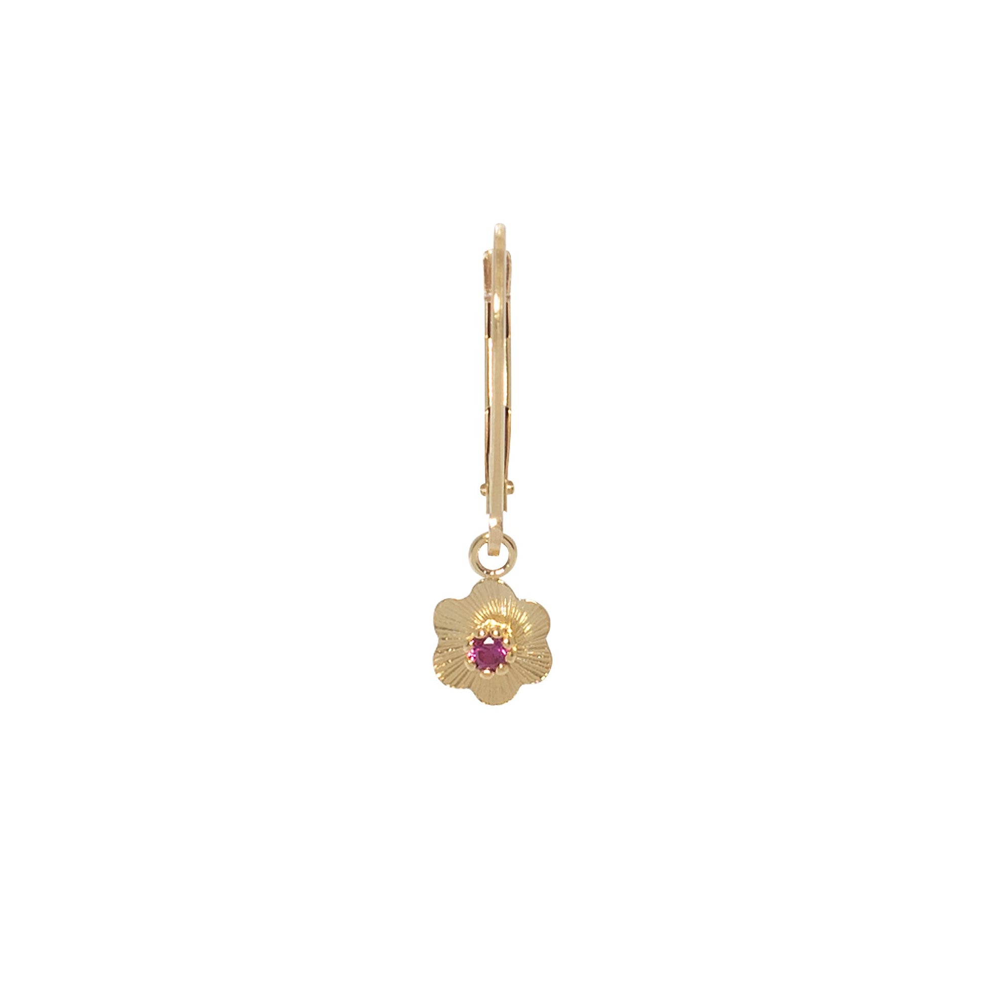Solid gold Ruby Rose