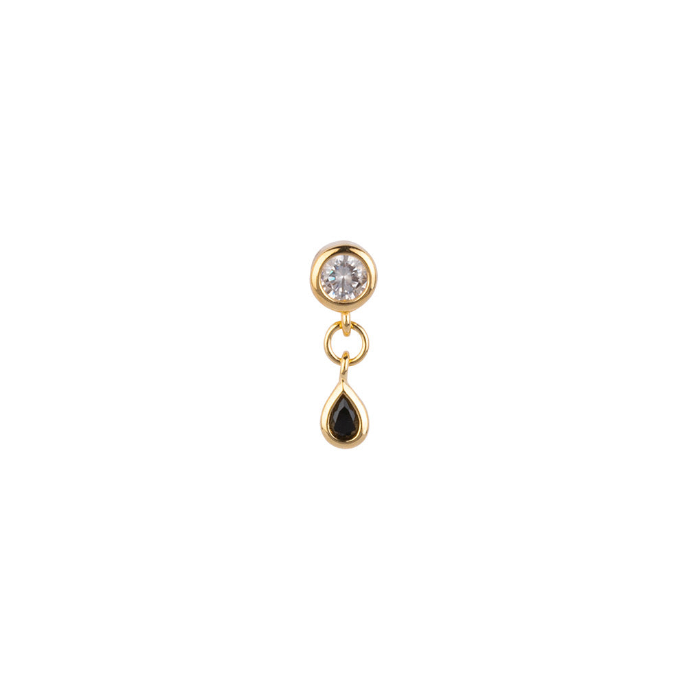 Drop Onyx stud