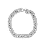 Cable Silver bracelet