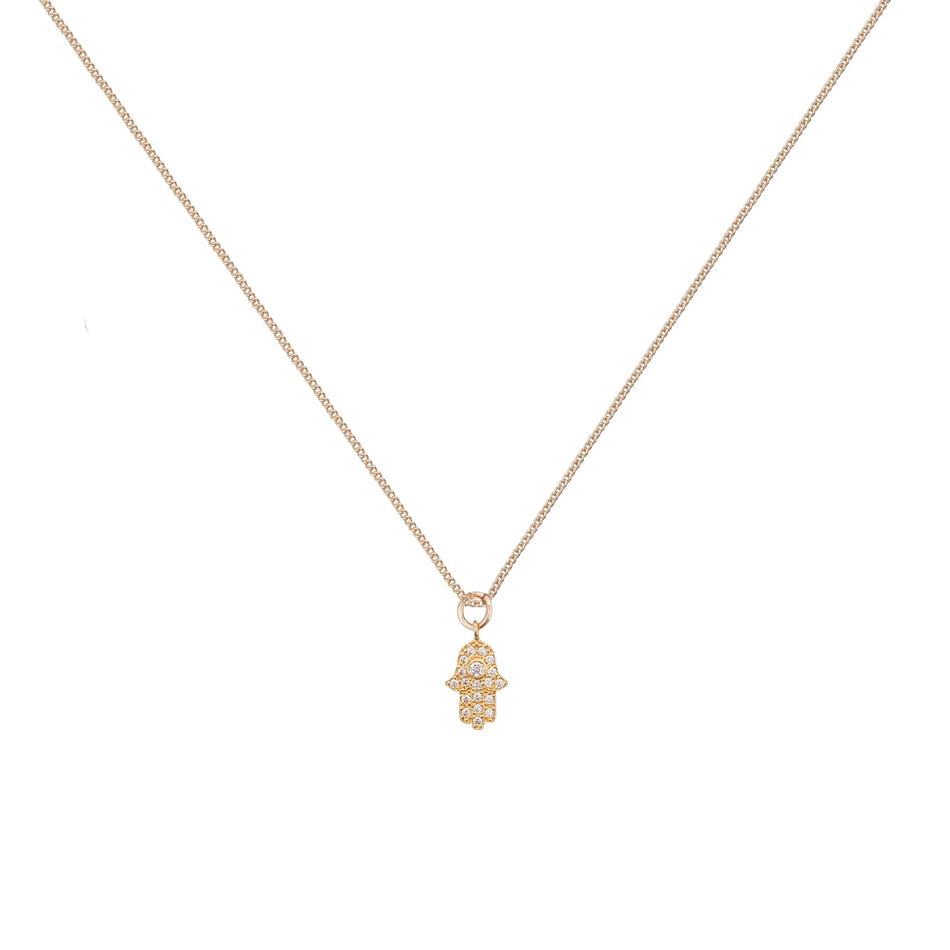 Shiny Hamsa necklace