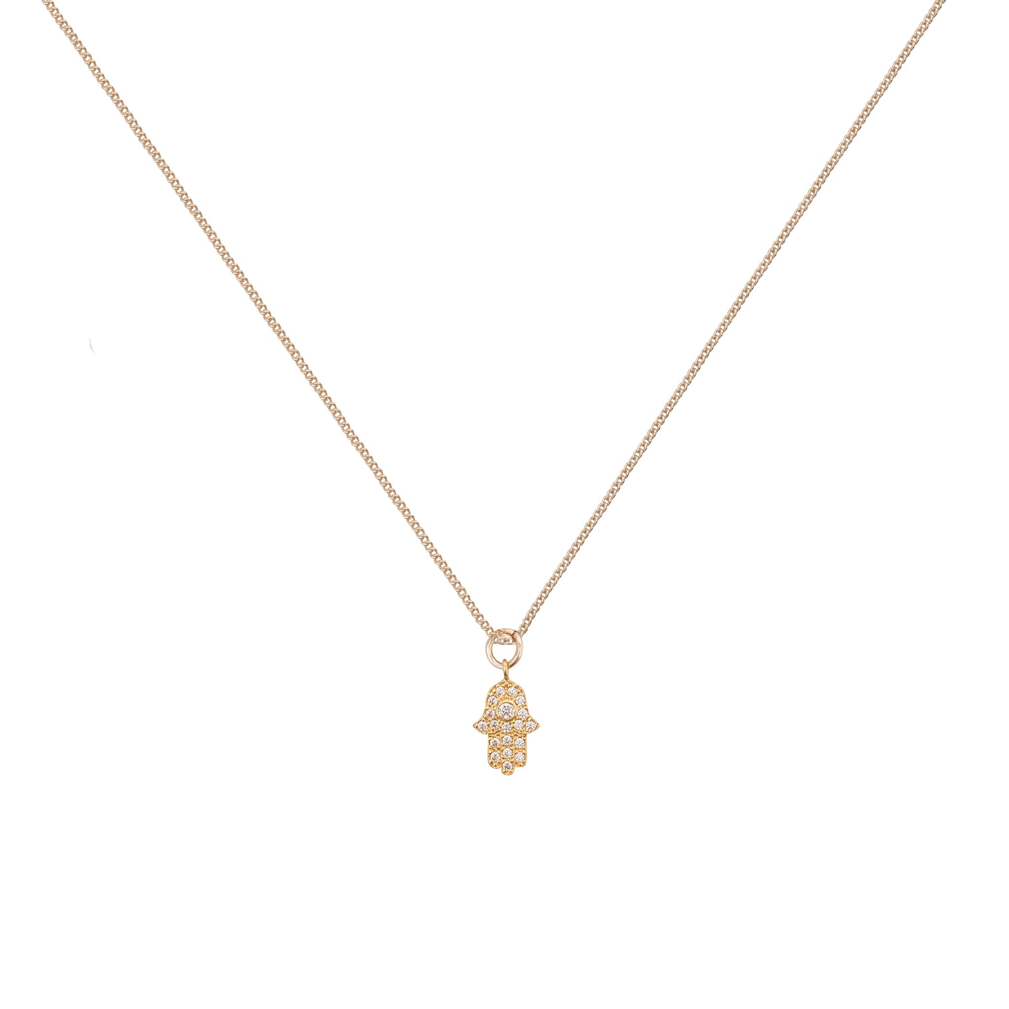 Shiny Hamsa necklace